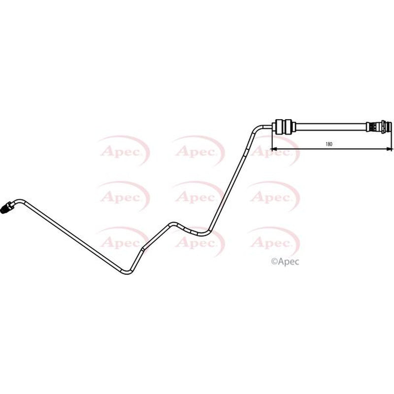 Apec Brake Hydraulic Hose Line Rear Left HOS3836