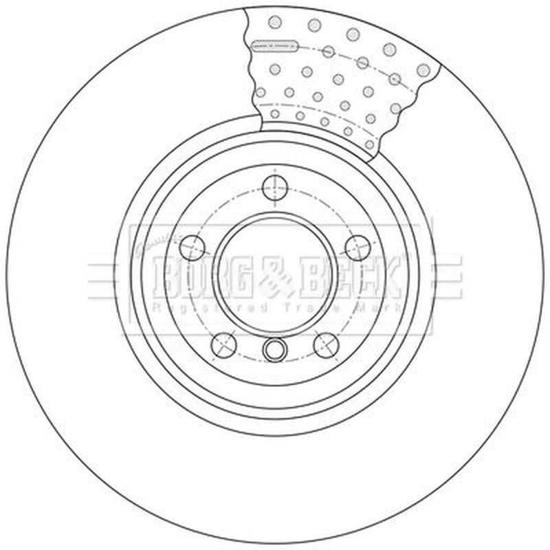 Borg & Beck 2 x Vented Front Brake Discs BBD7013S