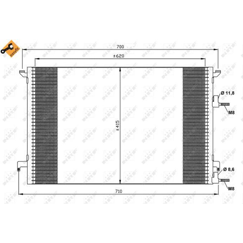 NRF Air Conditioning Condenser 35516
