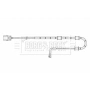 Borg & Beck Brake Pad Wear Sensor Rear BWL3198