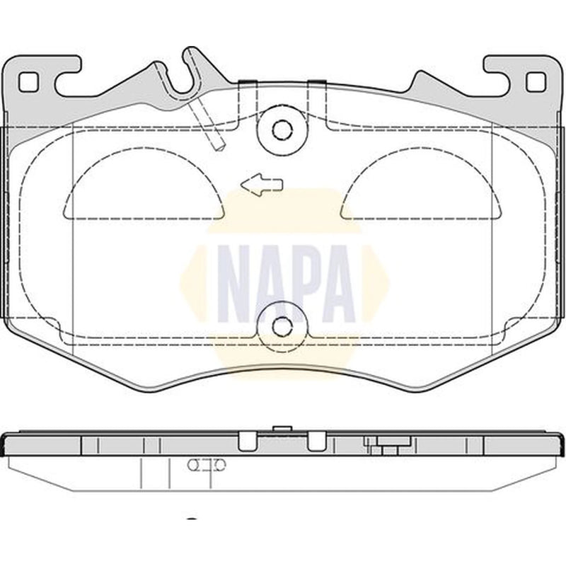 NAPA Front Brake Pad Set NBP1975