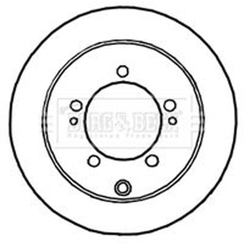 Borg & Beck 2 x Solid Rear Brake Discs BBD4644
