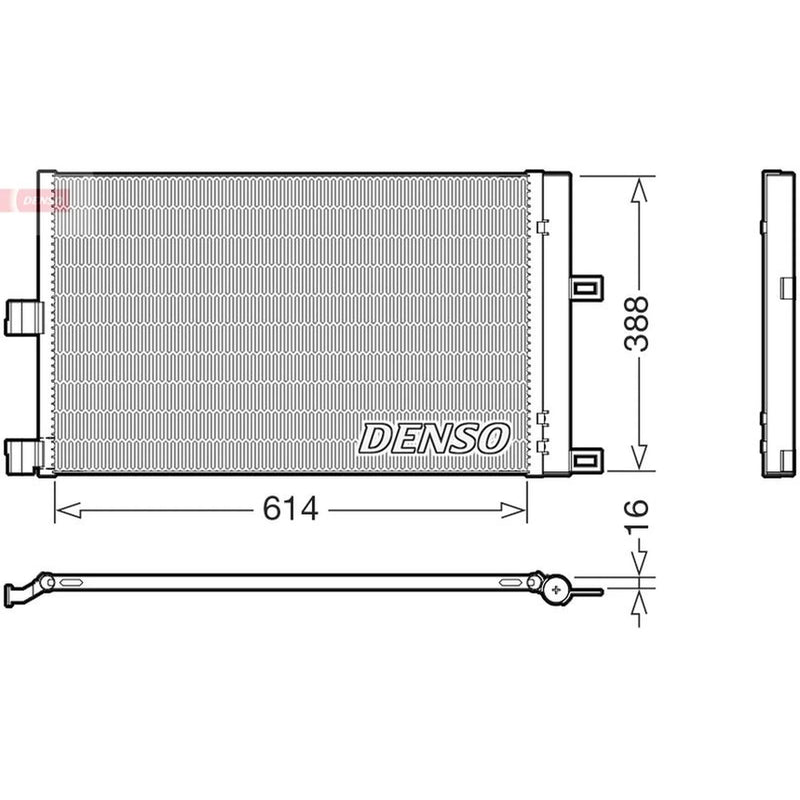 Denso Air Conditioning Condenser DCN99080