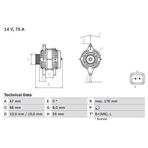 Bosch Reman Alternator 4219 0986042191 Bosch  - Town Parts