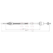 Apec Clutch Control Cable Pull CAB5029
