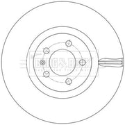 Borg & Beck 2 x Vented Front Brake Discs BBD5587