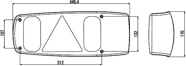 Hella 2VP 007 502-037 Tail Light Assembly