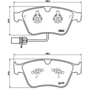 Brembo 4 x Front Brake Pad Set P05003