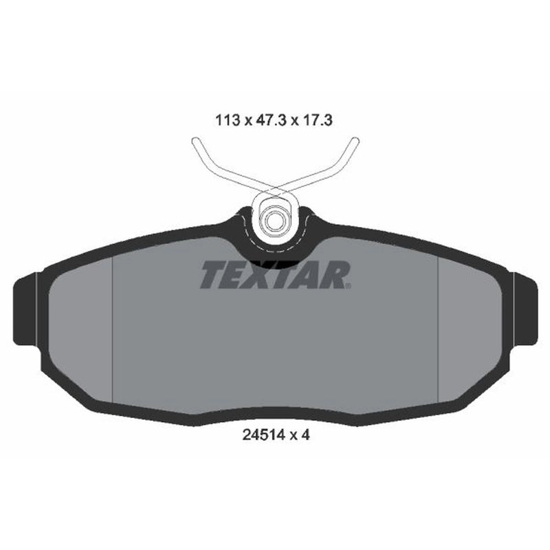 Textar Rear Brake Pad Set 2451401