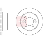 Apec 2 x Vented Rear Brake Discs DSK2420
