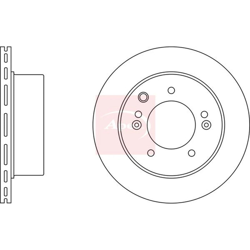 Apec 2 x Vented Rear Brake Discs DSK2420