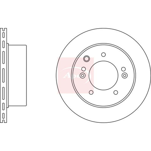 Apec 2 x Vented Rear Brake Discs DSK2420