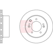 Apec 2 x Vented Rear Brake Discs DSK2420