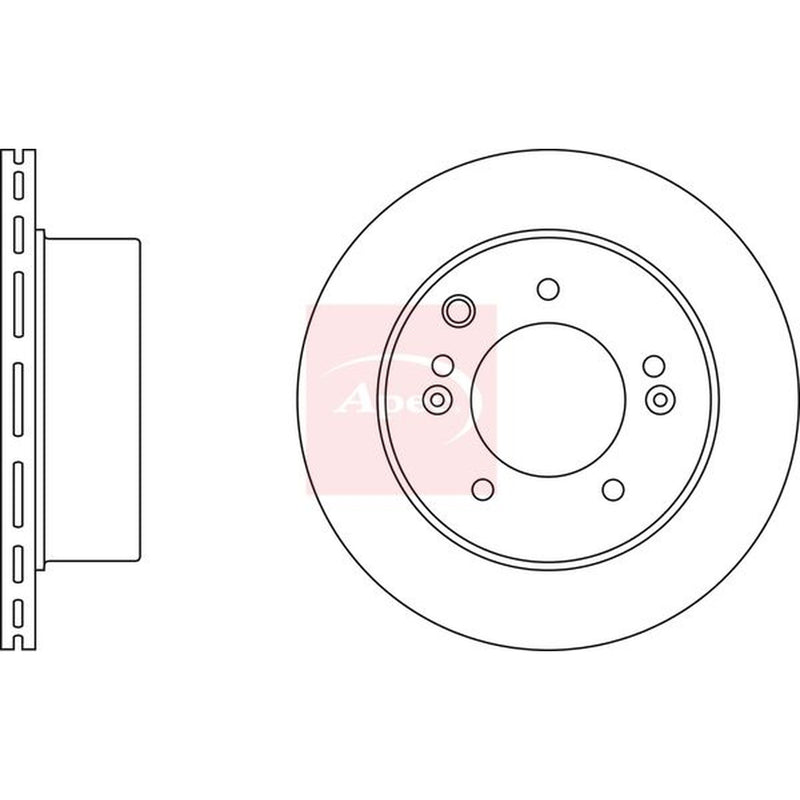 Apec 2 x Vented Rear Brake Discs DSK2420