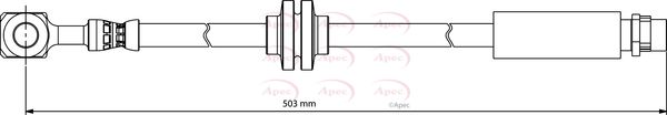 Apec Brake Hydraulic Hose Line Front Right