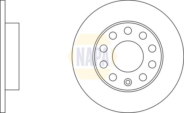 NAPA Front Vented & Rear Vented Brake Discs & Pads fits AUDI FORD OPEL