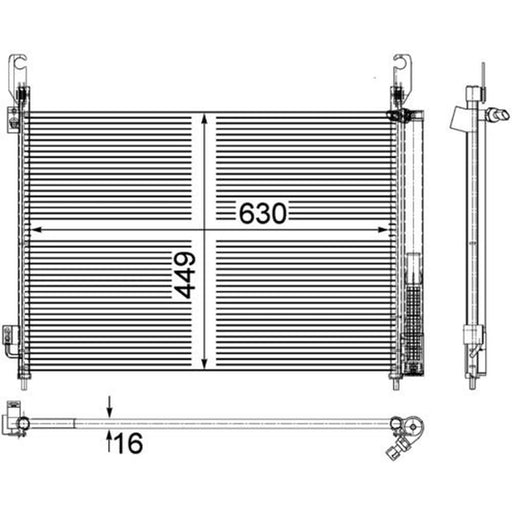 Mahle Air Conditioning Condenser AC 588 000P
