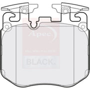 Apec Front Brake Pad Set PAD2161B
