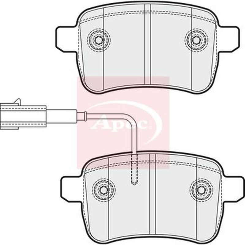 Apec Rear Brake Pad Set PAD1798
