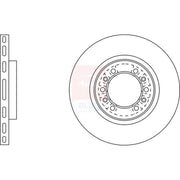 Apec 2 x Vented Front Brake Discs SDK6203