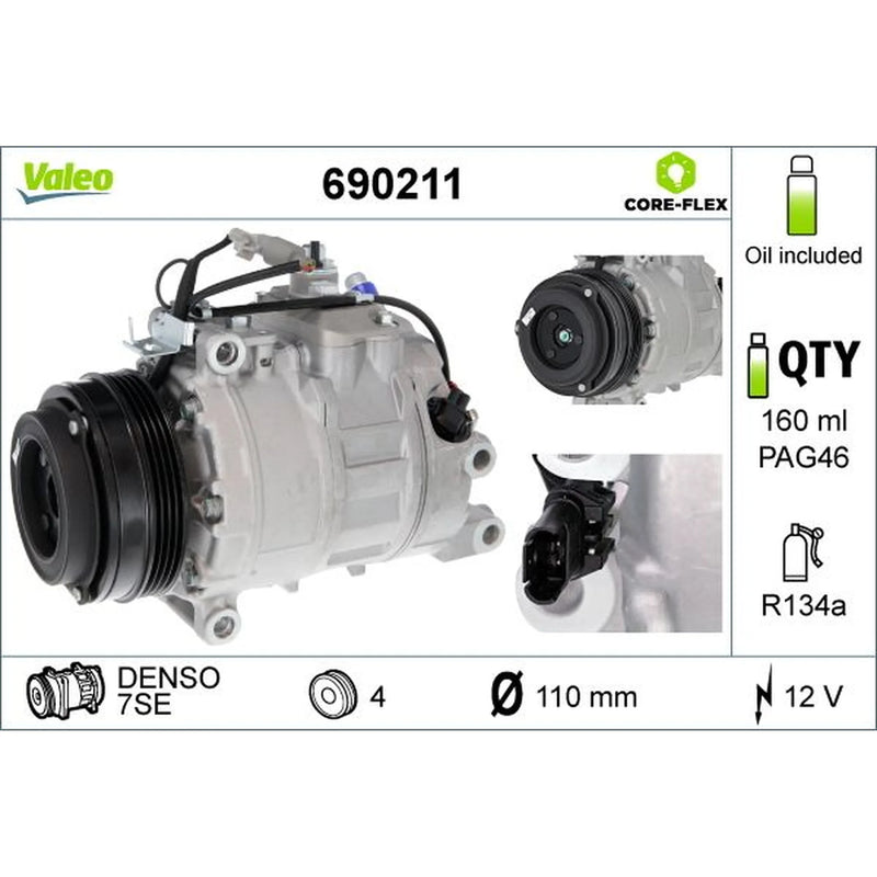 Valeo Air Conditioning Compressor 690211