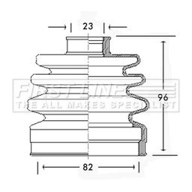 First Line Drive Shaft Bellow Kit Front Left FCB2184