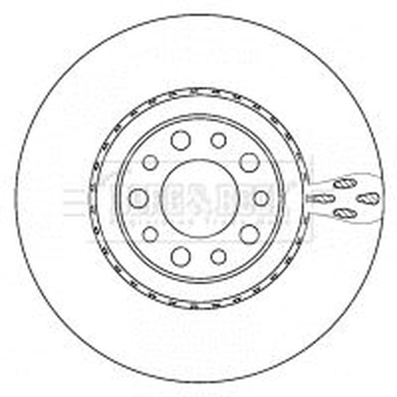 Borg & Beck 2 x Vented Front Brake Discs BBD5930S