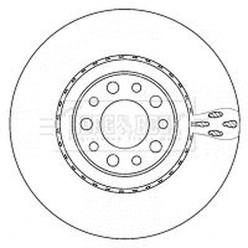 Borg & Beck 2 x Vented Front Brake Discs BBD5930S