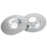 Borg & Beck 2 x Solid Front Brake Discs BBD4838
