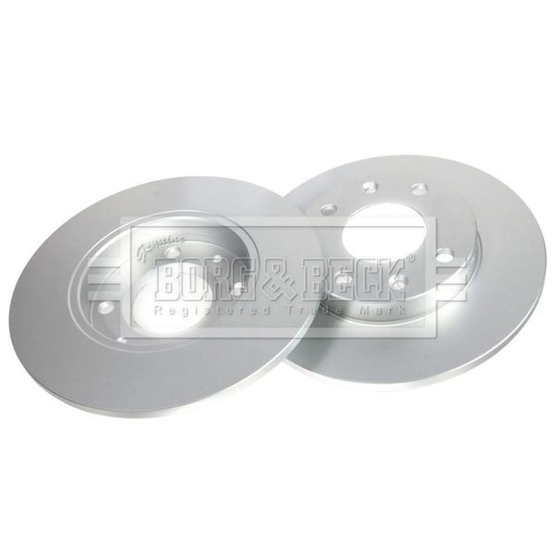 Borg & Beck 2 x Solid Front Brake Discs BBD4838