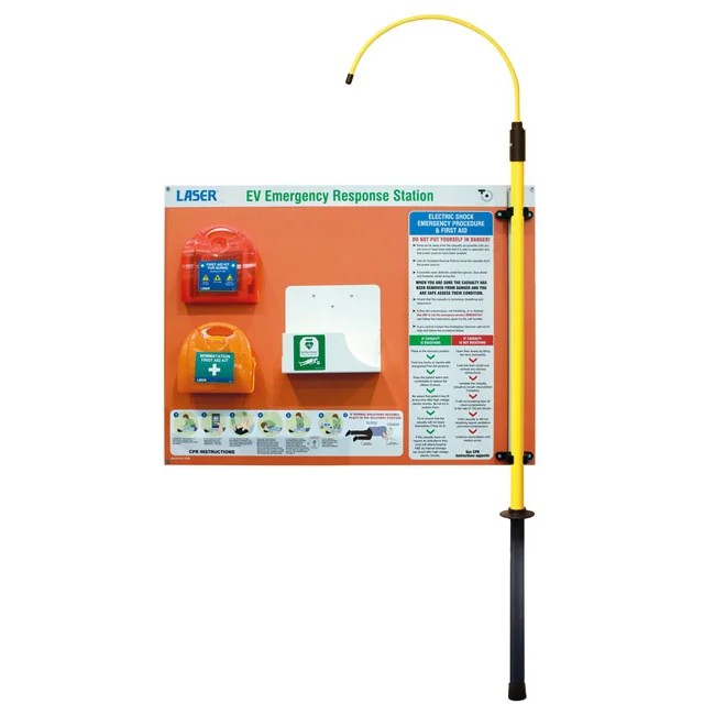 Laser Tools EV Emergency Response Station c/w Electric Burns Kit, First Aid Kit,