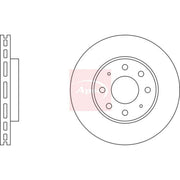 Apec 2 x Vented Front Brake Discs DSK2142