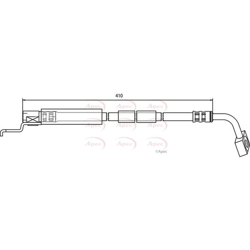 Apec Brake Hydraulic Hose Line Front Left HOS3175