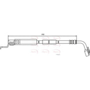 Apec Brake Hydraulic Hose Line Front Left HOS3175