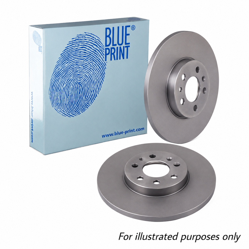Blue Print 2 x Brake Disc Set Solid Rear