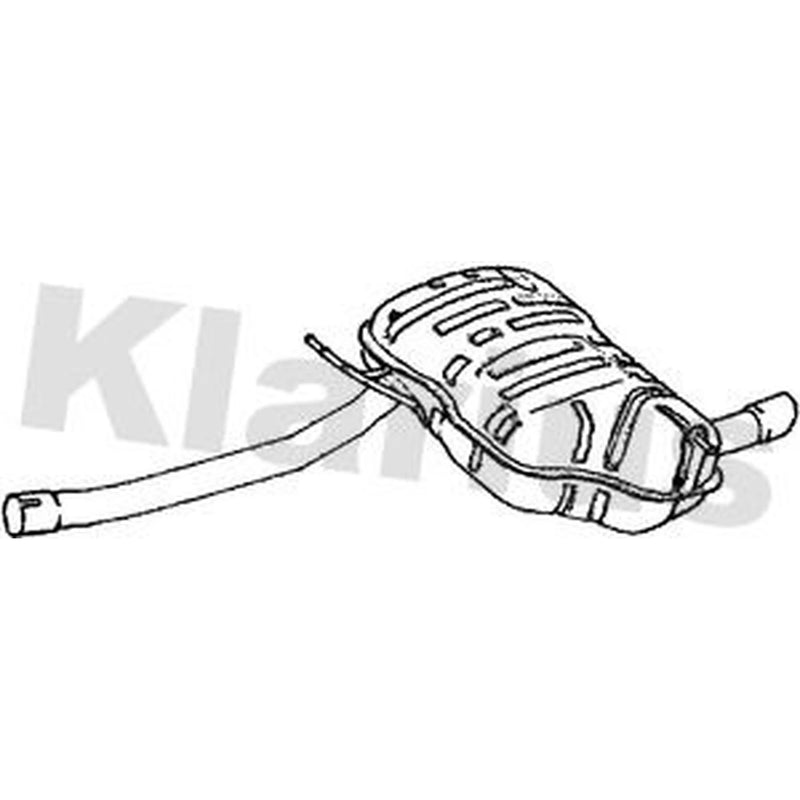 Klarius Box With Tail Pipe Rear BM390X