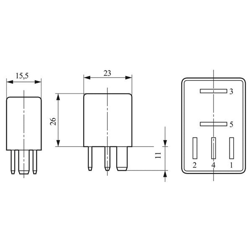 Bosch Glow Plug Relay 0 332 201 107