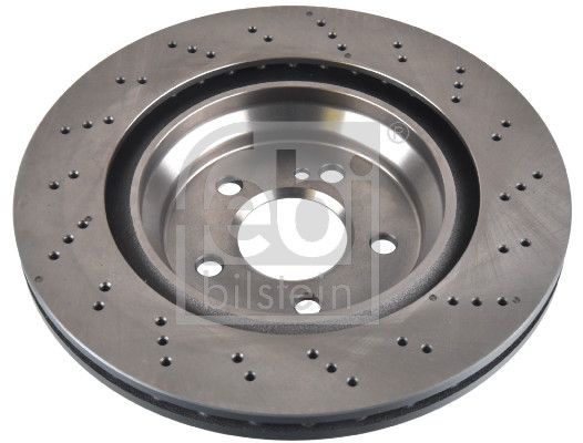 Febi 2 x Brake Disc Set Perforated/Vented Rear