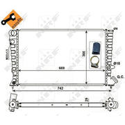 NRF Engine Radiator 58101