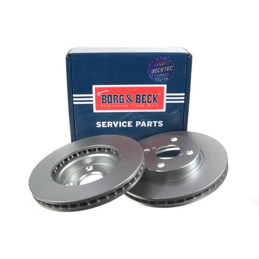 Borg & Beck 2 x Vented Front Brake Discs BBD4379