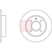Apec 2 x Solid Front Brake Discs DSK110