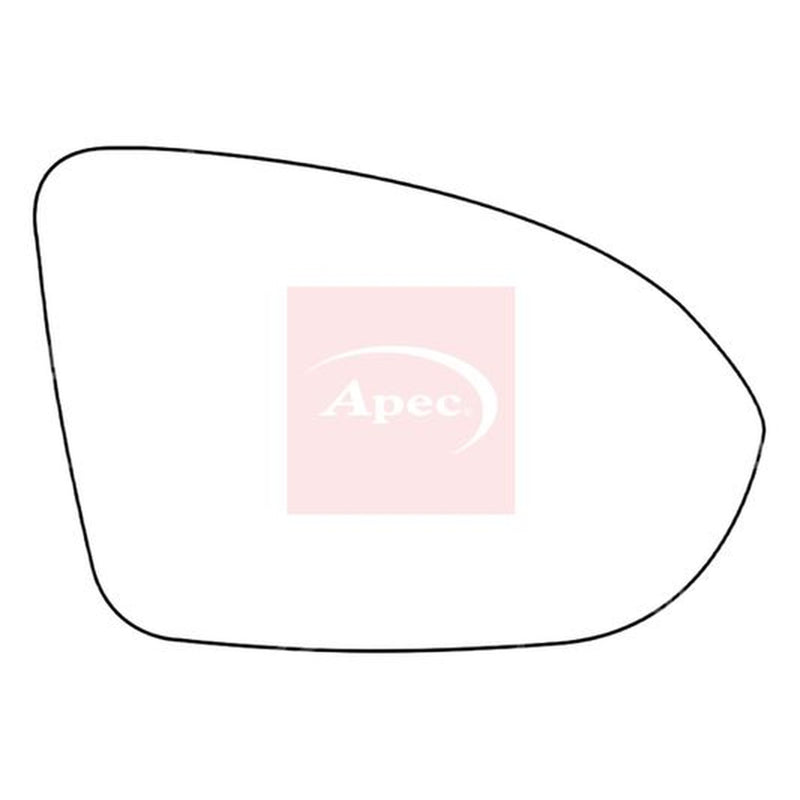 Apec Exterior Wing Mirror Glass Right AMS2754