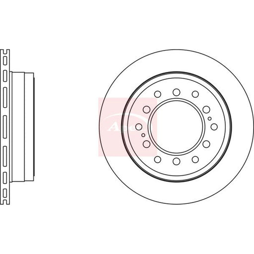 Apec 2 x Vented Rear Brake Discs DSK2939