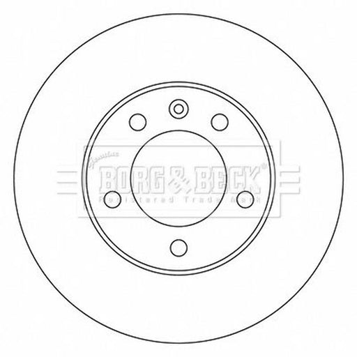 Borg & Beck 2 x Vented Front Brake Discs BBD5722S