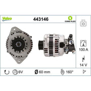 Valeo Car Alternator 12V 443146