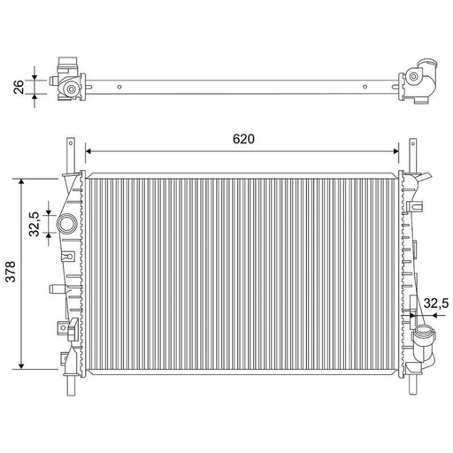 Valeo Engine Radiator 701876