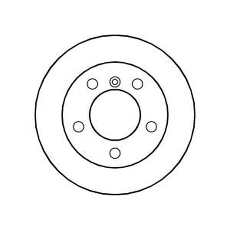 Abtex 2 x Solid Rear Brake Discs BD684S