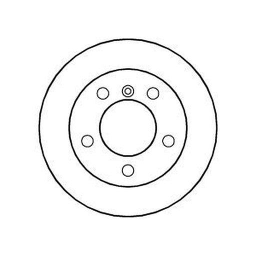 Abtex 2 x Solid Rear Brake Discs BD684S