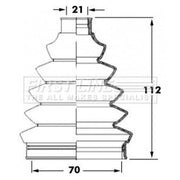 First Line Drive Shaft Bellow Kit Front Left Thermoplast FCB6067