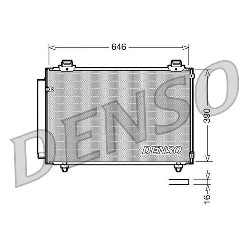 Denso Air Conditioning Condenser DCN50035